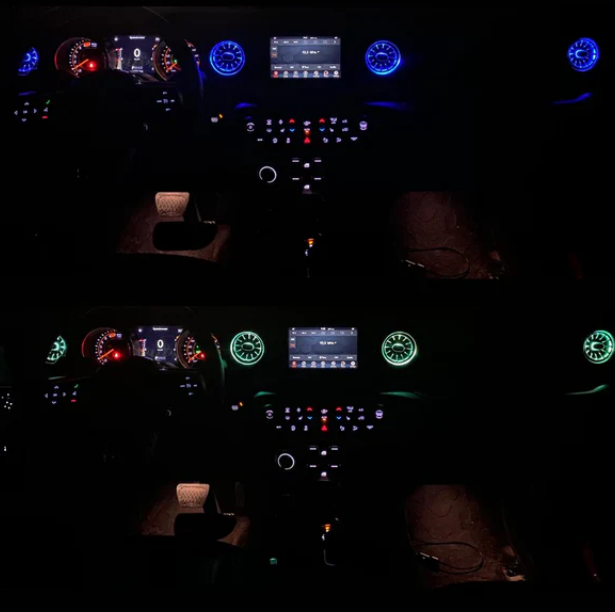 AC Vent with RGB LED Light for Jeep Wrangler