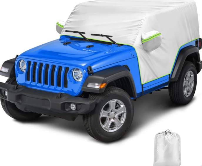 Windproof All Weather Protection Car Cover For Jeep Wrangler JK/JL -2 Door & 4 door
