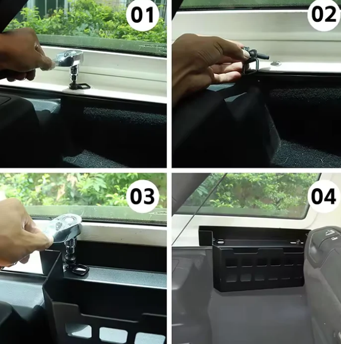 Tail Box Multi-Function Storage Box Compatible for Jeep Wrangler JL/ JK