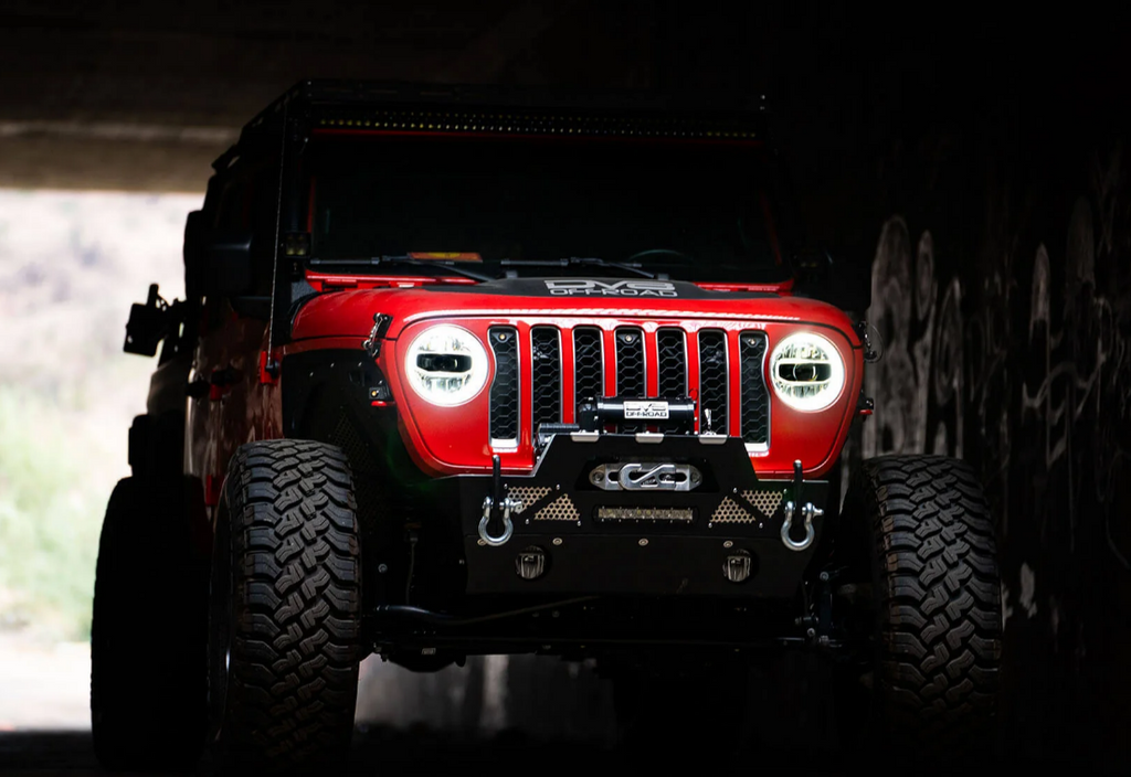Rubicon Headlight White LED With DRL for Jeep Wrangler JL & Gladiator 2018-2025