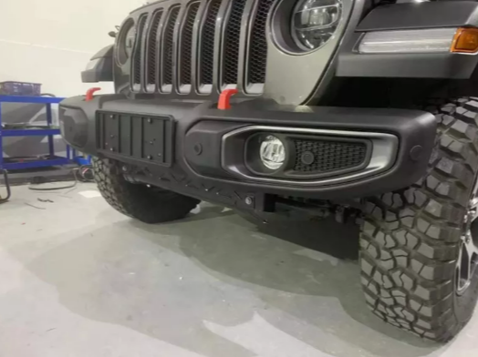 Plastic Front Bumper Without Sensor Hole for Jeep Wrangler JK & JL & Gladiator