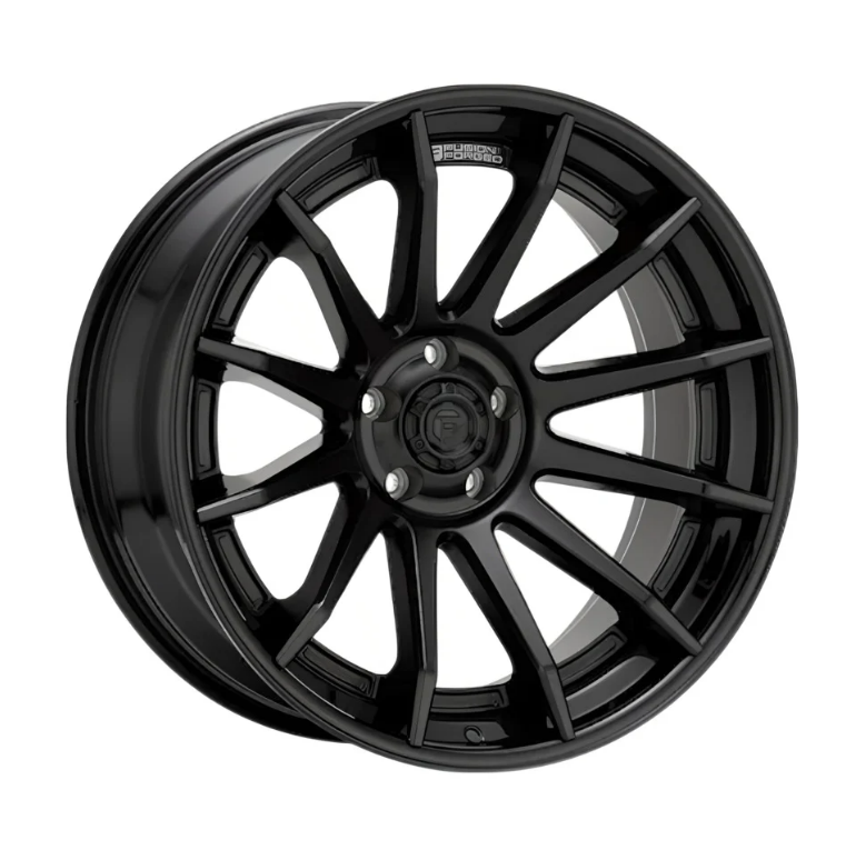 FC403 BURN 22X12 5X127 ET-44 CB71.5 MATTE BLACK W/GLOSS BLACK LIP