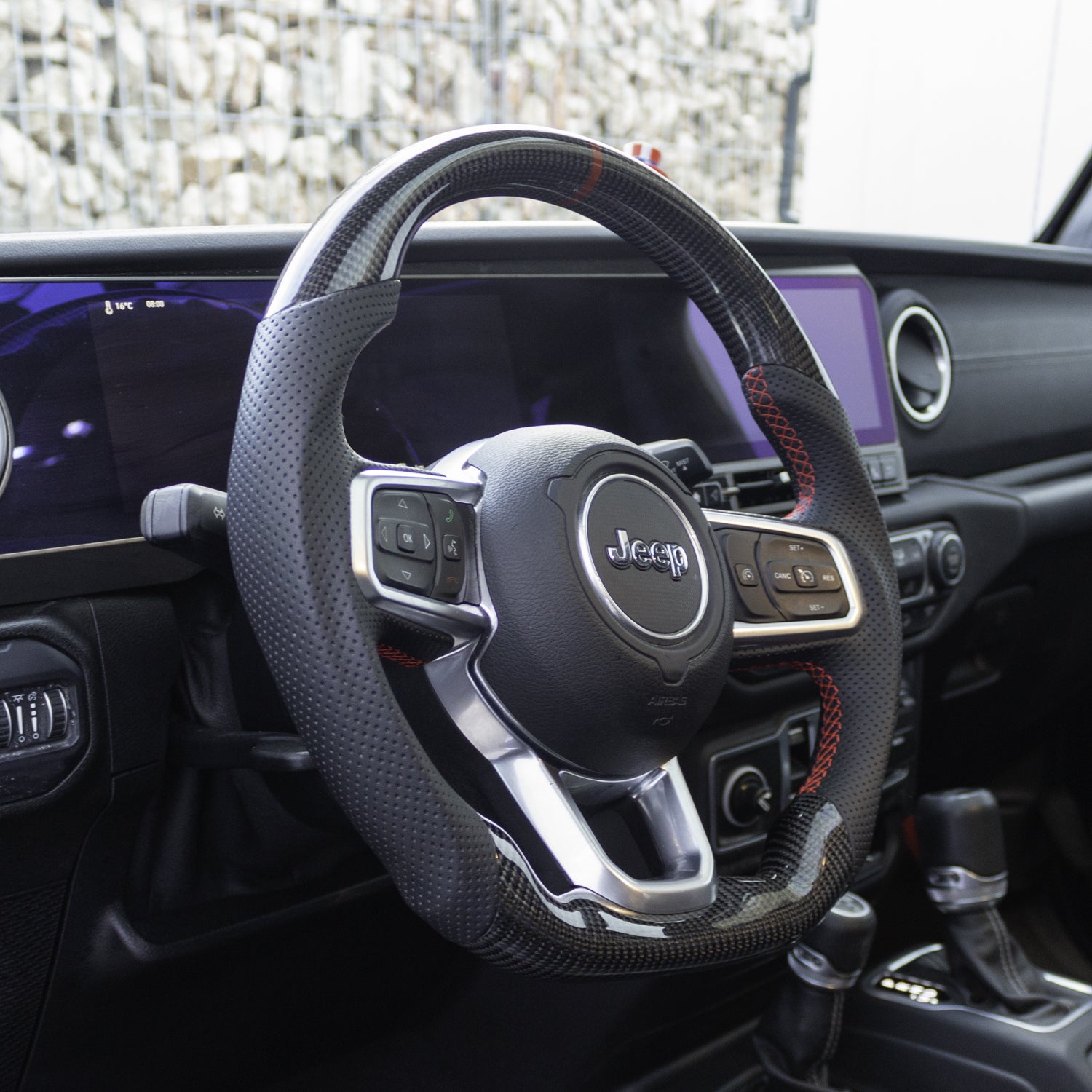 Carbon Fiber Steering Wheel for Jeep Wrangler JK %JL & Gladiator (2007-2025)