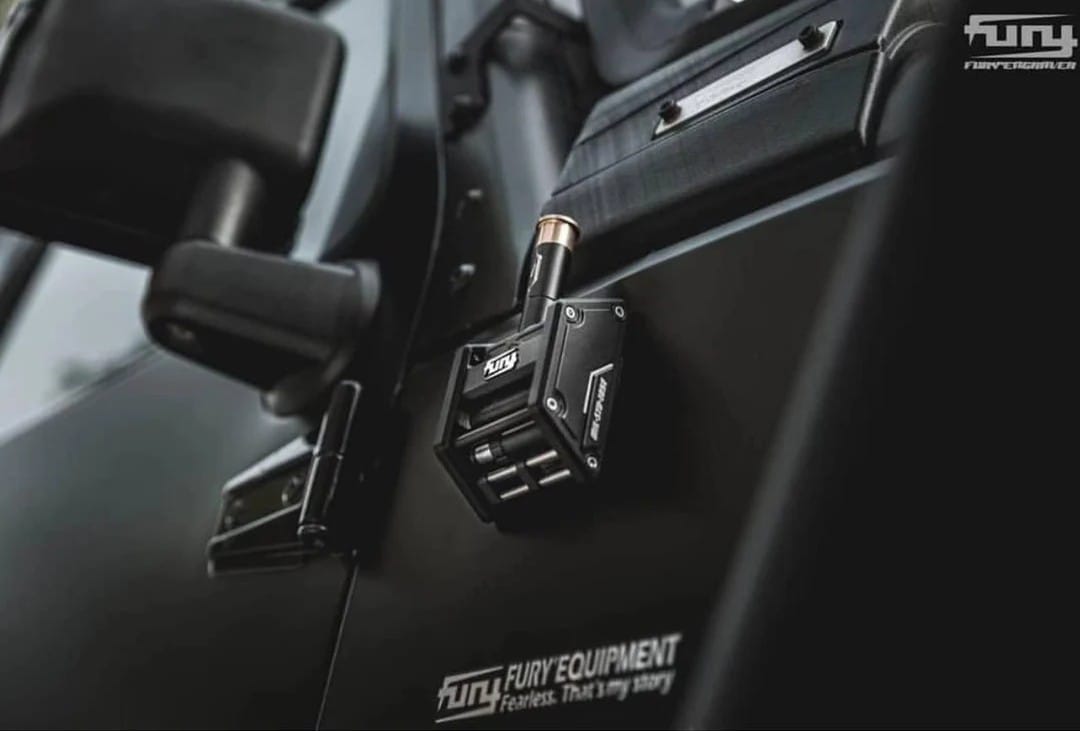 FURY RADIO ANTENNA HOLDER FOR JEEP WRANGLER JK & JL & GLADIATOR
