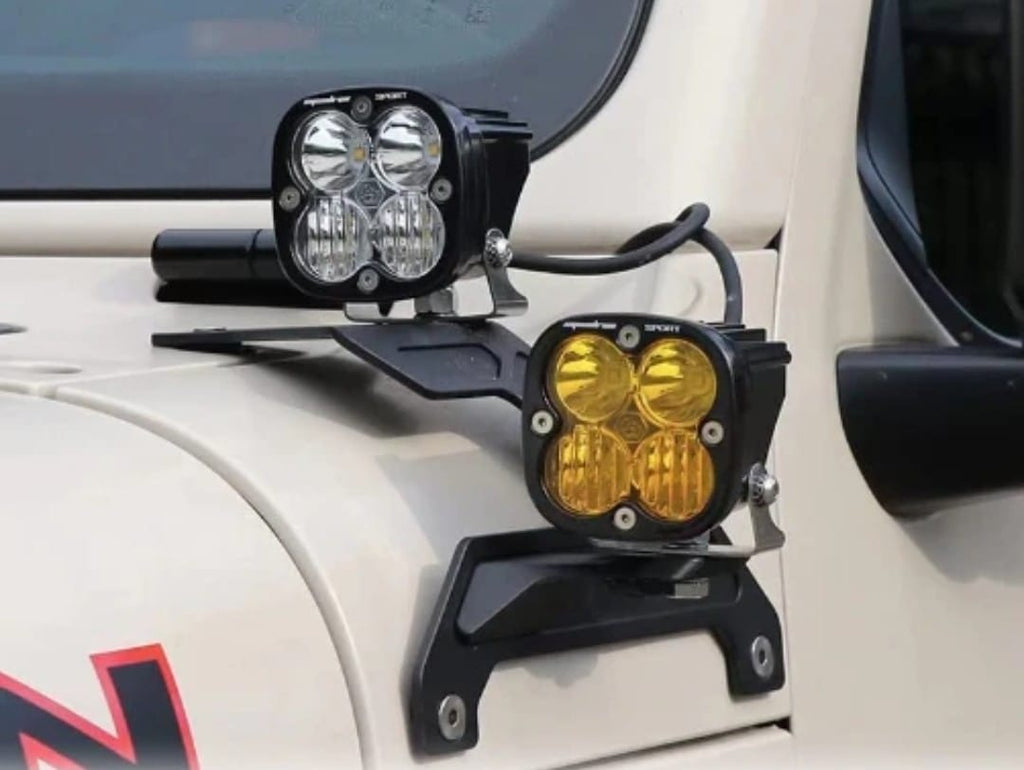 Windshield Dual Light Bracket for Jeep Wrangler JL 2018-2025