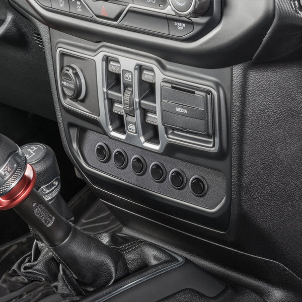 Jeep Wrangler JL & Gladiator JT 18-26 Stealth Dash Board Light Switch Pod Controller Kit