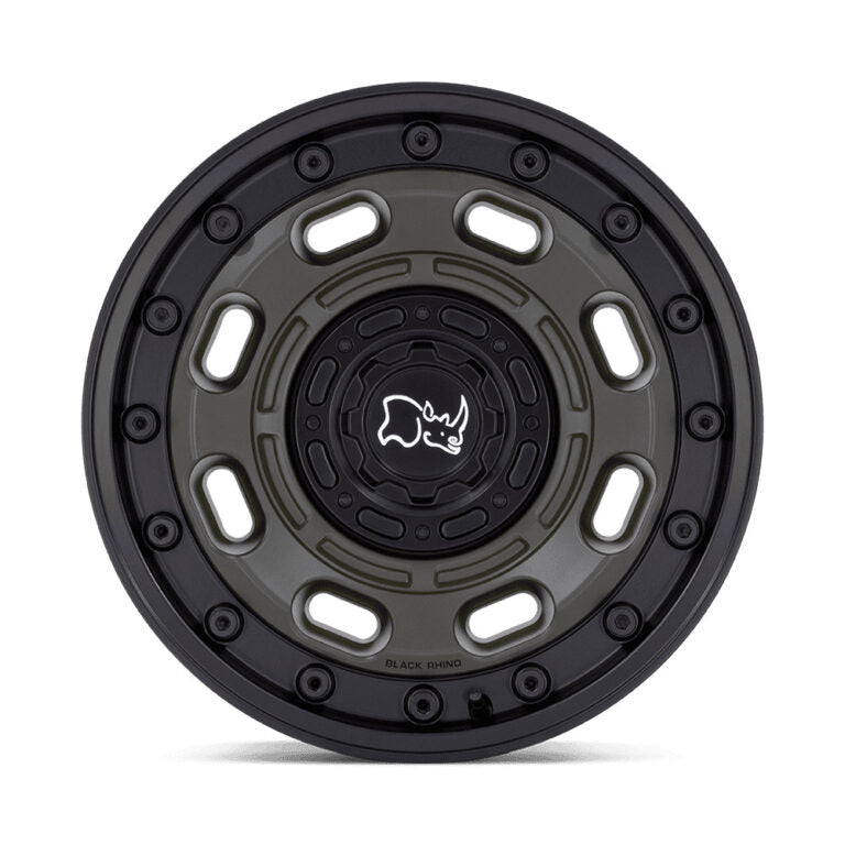 BR007(ATLAS) 17X8.5 5X127/5X139.7 ET-10 CB78.1 OLIVE DRAB GREEN W/BLACK LIP