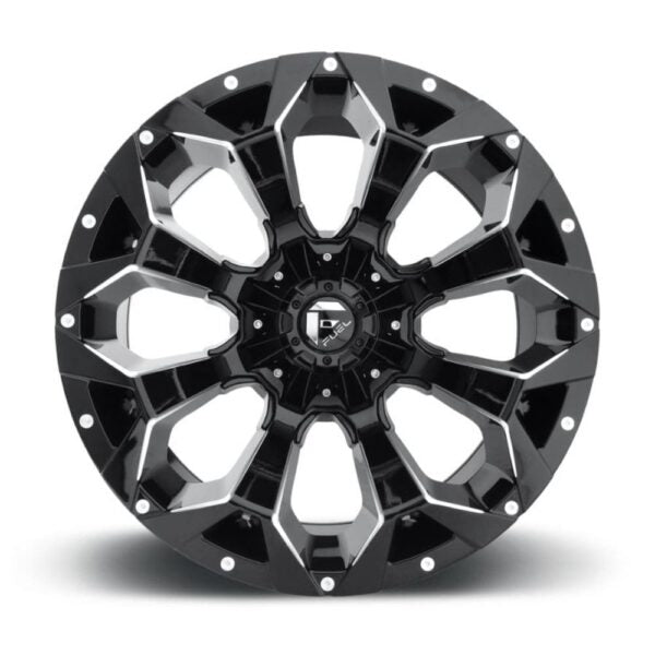 D576 ASSAULT 17X9 5X114.3/5X127 ET1 CB78.1 GLOSS BLACK MILLED