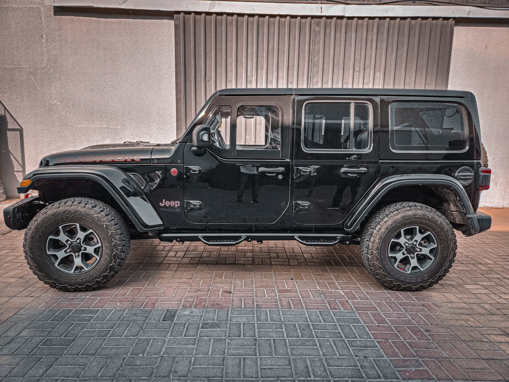 Jeep Wrangler JL 4DR & 2DR 18-25 Side Steps, Nerf Bars, Stealth Edition