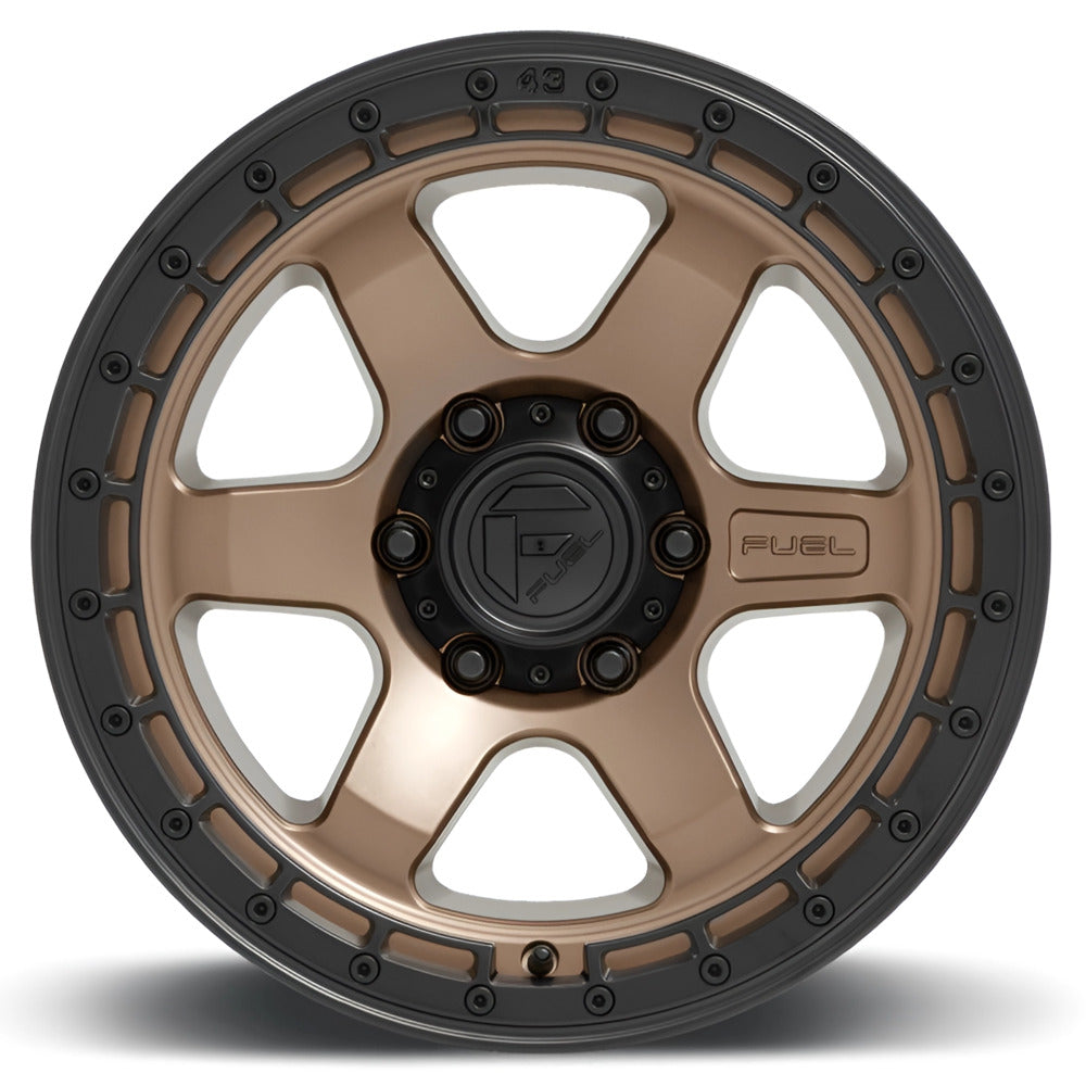 D751 BLOCK 17X9 5X127 ET-12 CB71.5 MATTE BRONZE /BLACK RING